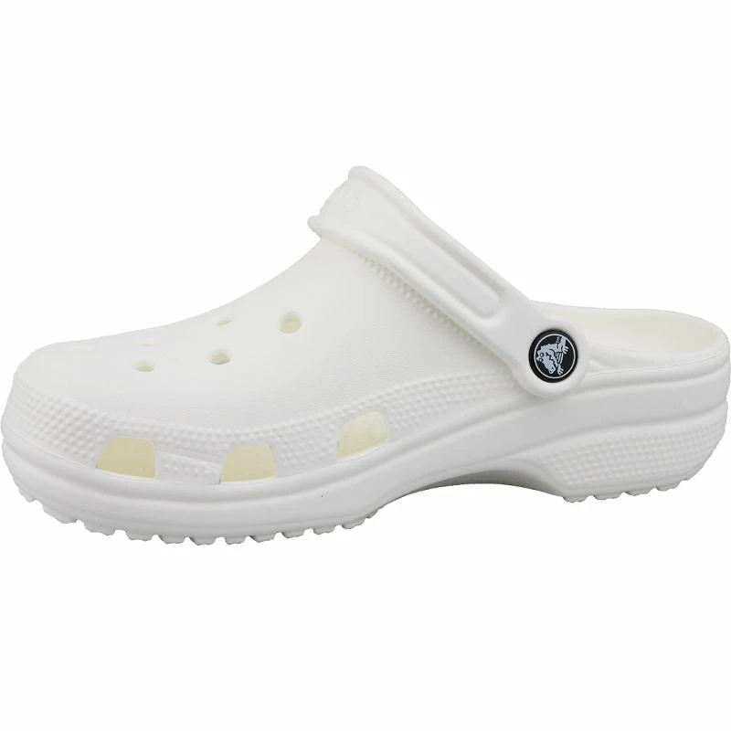 Crocs Unisex Classic Clog Slippers - White Slides