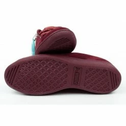 Puma Womens Vikky Ribbon Dots Shoes - Burgundy