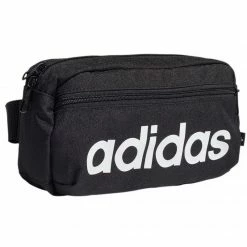 Adidas Unisex Linear Logo Bum Bag - Black Duffle Bags