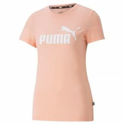 Outdoor Clothing Puma Womens ESS Logo Heather T-shirt - Peach