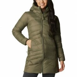 Columbia Womens Autumn Park Down Mid Jacket - Green Outdoor Clothing