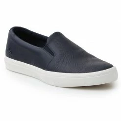 Footwear Lacoste Womens Gazon Slip On 116 1 CAW Shoes - Navy Blue