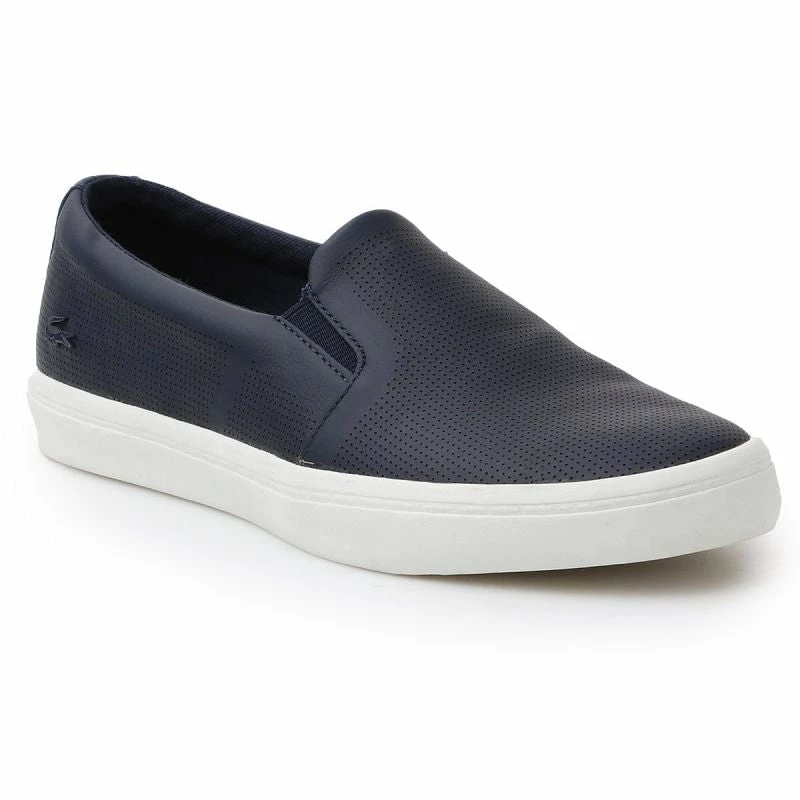 Footwear Lacoste Womens Gazon Slip On 116 1 CAW Shoes - Navy Blue