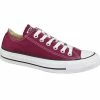 Converse Unisex Chuck Taylor All Star OX Shoes - Burgundy Trainers