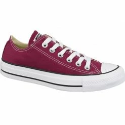 Converse Unisex Chuck Taylor All Star OX Shoes - Burgundy Trainers
