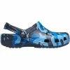 Slides Crocs Mens Classic Printed Camo Shoes - Navy Blue/Blue