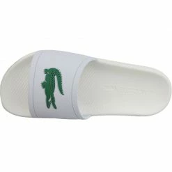 Lacoste Mens Croco Slide 119 Slippers - White