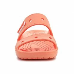 Crocs Womens Classic Sandals - Orange Slides