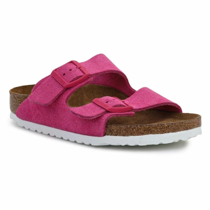 Birkenstock Womens Arizona Slippers - Fuchsia Tulip
