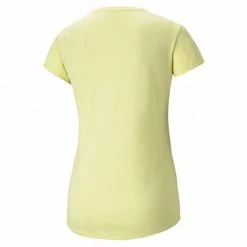 Outdoor Clothing Puma Womens RTG Heather Logo T-Shirt - Yellow