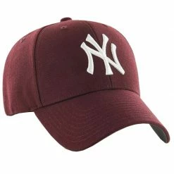 47 Brand Junior MLB New York Yankees Kids Cap - Burgundy Caps