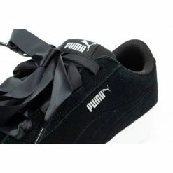 Puma Womens Vikky Platform Ribbon Shoes - Black