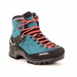 Footwear Salewa Womens WS Mountain Trainer Mid GTX Trekking Shoes - Blue