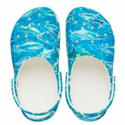 Crocs Junior Classic Party Clogs - Blue Footwear