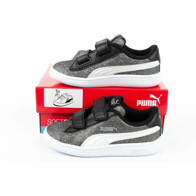 Footwear Puma Junior Smash V2 Glitz Glam Shoes - Black