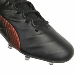 Puma Mens King Platinum 21 FG / AG Football Shoes - Black/Red