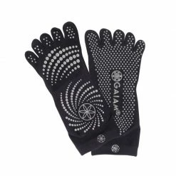 Gaiam Anti-Slip Socks S / M - Black Yoga Accessories
