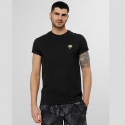 4F Mens Cotton T-shirt - Black Outdoor Clothing
