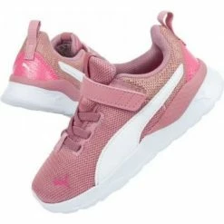 Footwear Puma Junior Anzarun Lite Metallic AC Shoes - Pink