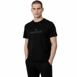 4F Mens Universal T-shirt - Deep Black Outdoor Clothing