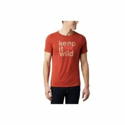 Columbia Mens Terra Vale II Short Sleeve Tee - Red Outdoor Clothing