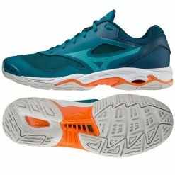 Mizuno Mens Wave Phantom 2 Shoes - Blue Trainers