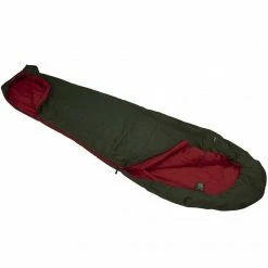 High Peak Pak 600 Sleeping Bag 210x75x50 Cm - Green/Red