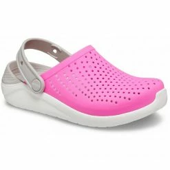 Crocs Kids LiteRide Clog Slides - White/Pink