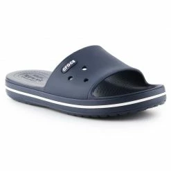 Crocs Unisex Crocband Slides - Navy Blue