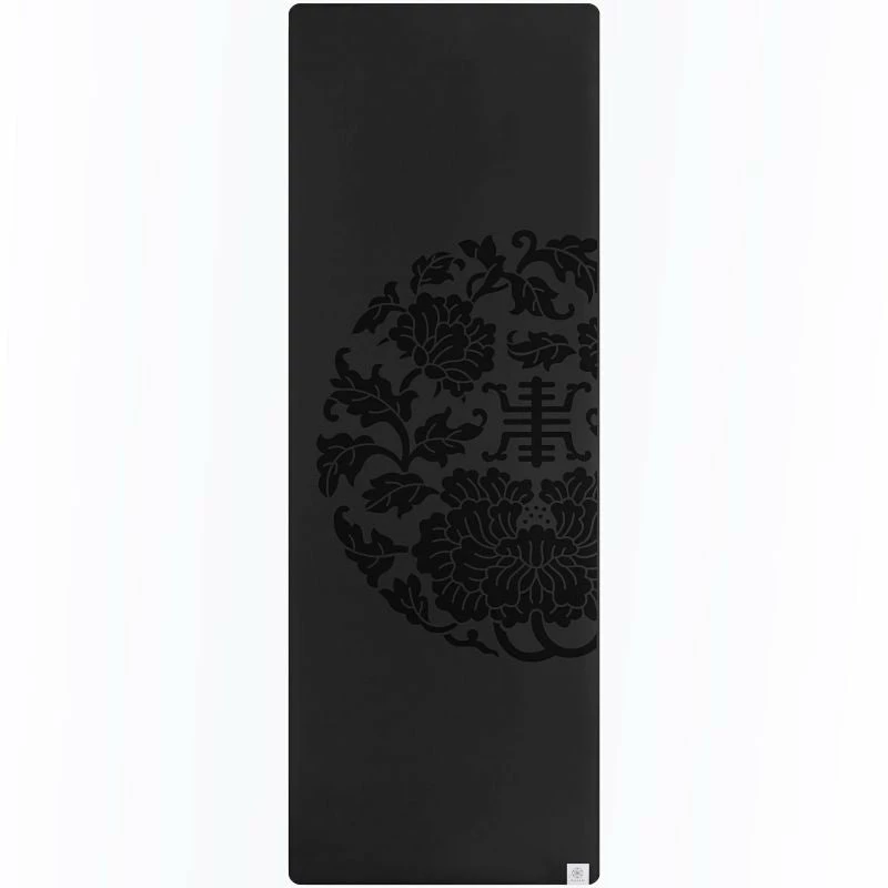 Yoga Mats Gaiam Dry-Grip 5 MM Yoga Mat - Black