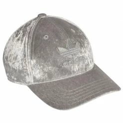 Adidas Originals Velor Baseball Cap - Gray Caps