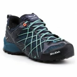 Salewa Womens Wildfire GTX Hiking Shoes - Navy Blue Footwear
