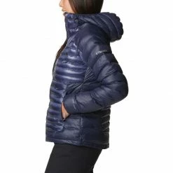 Outdoor Clothing Columbia Womens Labyrinth Loop Hooded Jacket - Navy Blue