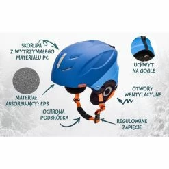Meteor Lumi Ski Helmet - Navy/Blue Ski Wear