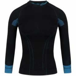 Alpinus Womens Tactical Base Layer Set Thermoactive Underwear - Black/Blue Outdoor Clothing