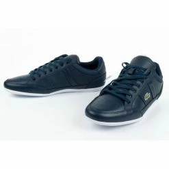 Lacoste Mens Chaymon 0121 Shoes - Navy Blue Trainers