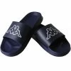 Kappa Unisex Krus Slides - White/Navy Blue Trainers