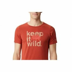 Columbia Mens Terra Vale II Short Sleeve Tee - Red Outdoor Clothing