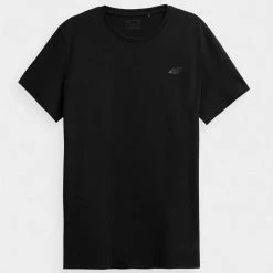 4F Mens Classic T-Shirt - Black Outdoor Clothing