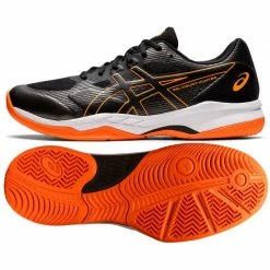 Asics Mens Gel-Court Hunter 2 Volleyball Shoes - Black/Orange
