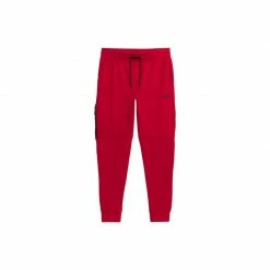 4F Mens Pants - Dark Red Outdoor Clothing