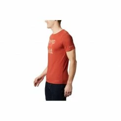Columbia Mens Terra Vale II Short Sleeve Tee - Red Outdoor Clothing