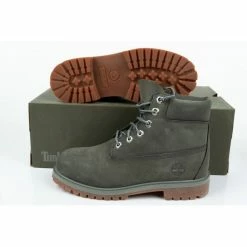 Timberland Womens Icon 6-Inch Premium Shoes - Gray Footwear