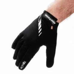 Meteor Unisex Full FX10 Bicycle Gloves - Black