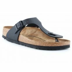 Birkenstock Womens Gizeh Flip-Flops - Black Slides