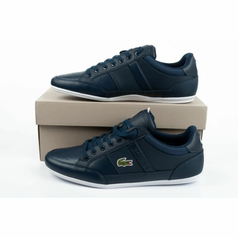 Lacoste Mens Chaymon 0121 Shoes - Navy Blue Trainers