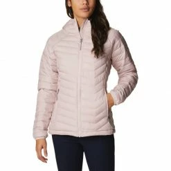 Columbia Womens Powder Lite Hooded Jacket - Pink Outdoor Clothing