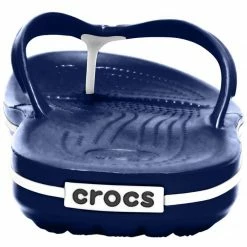 Slides Crocs Womens Crocband Flip Flops - Navy Blue