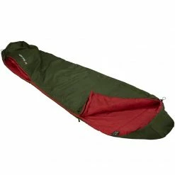High Peak Lite Pak 800 Sleeping Bag 210x75x50 Cm - Green/Red