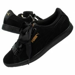 Footwear Puma Womens Vikky Ribbon SW Shoes - Black